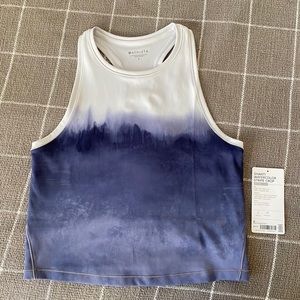 Athleta Shanti Watercolor Stripe Crop Top